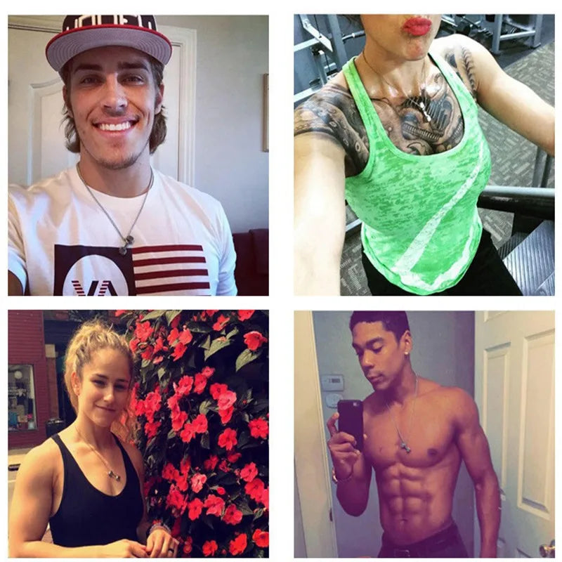 PHIL 4:13 – Apex Forge Dumbbell Strength Necklace