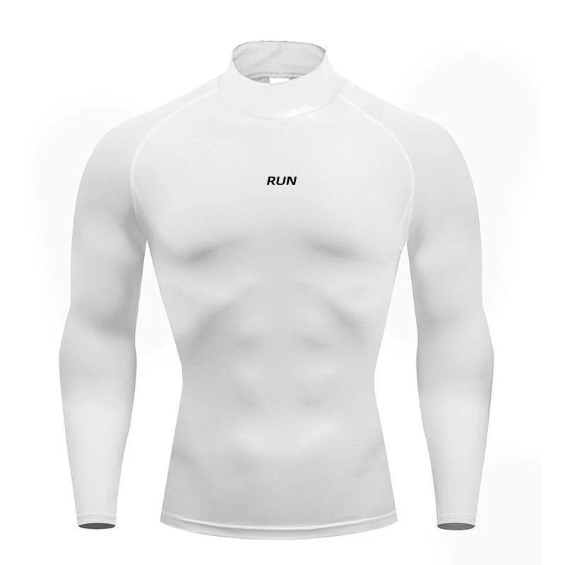 MEN'S PERFORMANCE TURTLENECK – Apex Forge Quick-Dry Compression Long Sleeve Tee