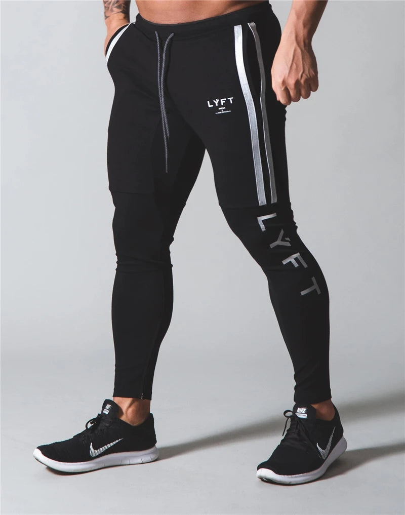 SIDE STRIPE JOGGERS – Apex Forge Slim Fit Gym Training Sweatpants