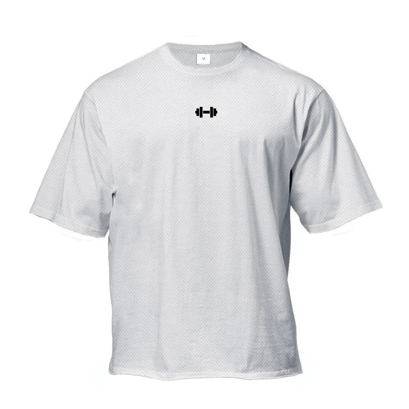 Dumbbell Logo Oversized T-Shirt – Forge Series