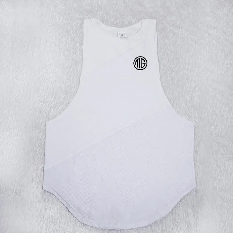 Black & White Split Tank Top – Forge Series