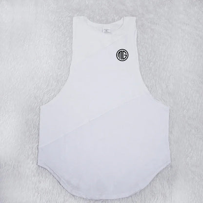 Black & White Split Tank Top – Forge Series