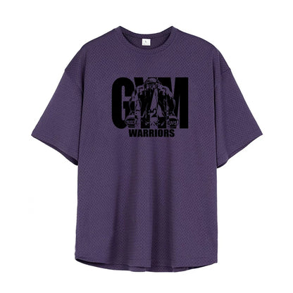 RISE OF THE GYM WARRIORS – Oversized Fit Motivational T-Shirt