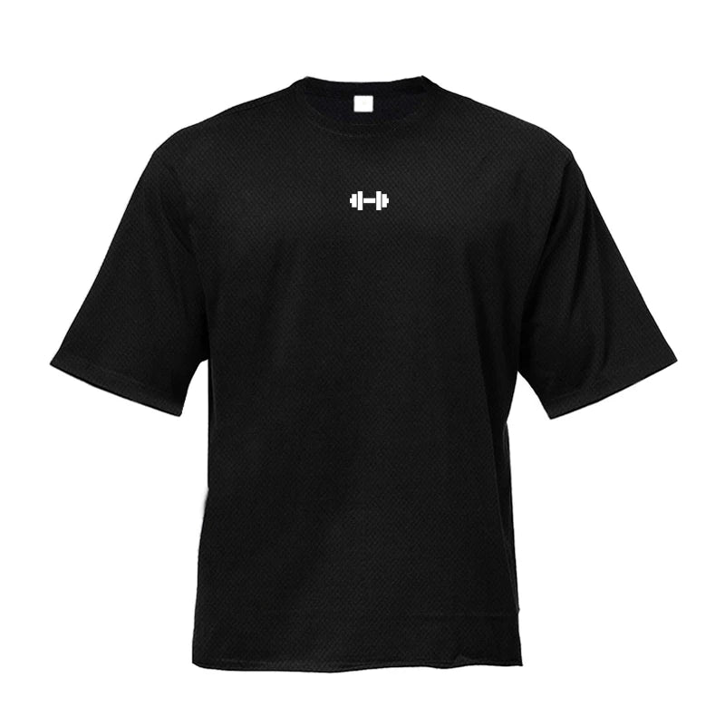 Dumbbell Logo Oversized T-Shirt – Forge Series