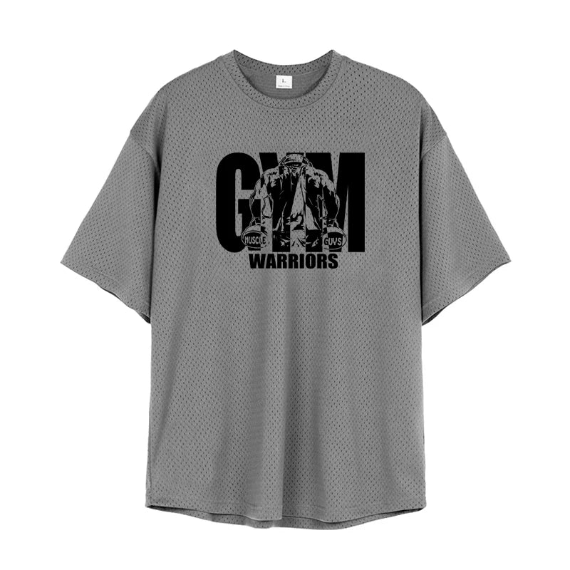 RISE OF THE GYM WARRIORS – Oversized Fit Motivational T-Shirt