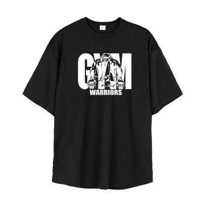 RISE OF THE GYM WARRIORS – Oversized Fit Motivational T-Shirt