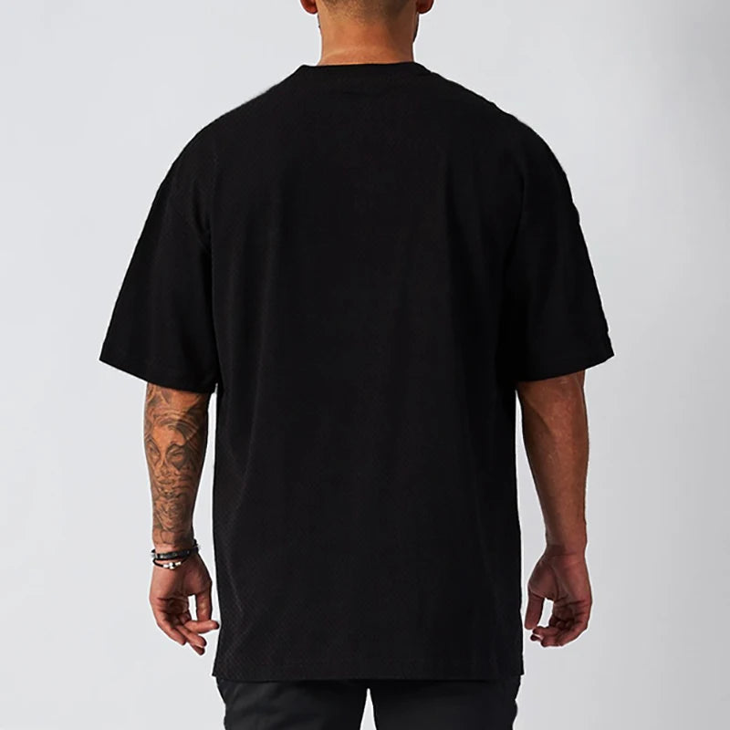 Dumbbell Logo Oversized T-Shirt – Forge Series