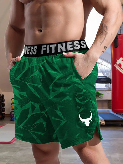 Apex Bull Charge Abstract Workout Shorts – Unstoppable Gym Wear