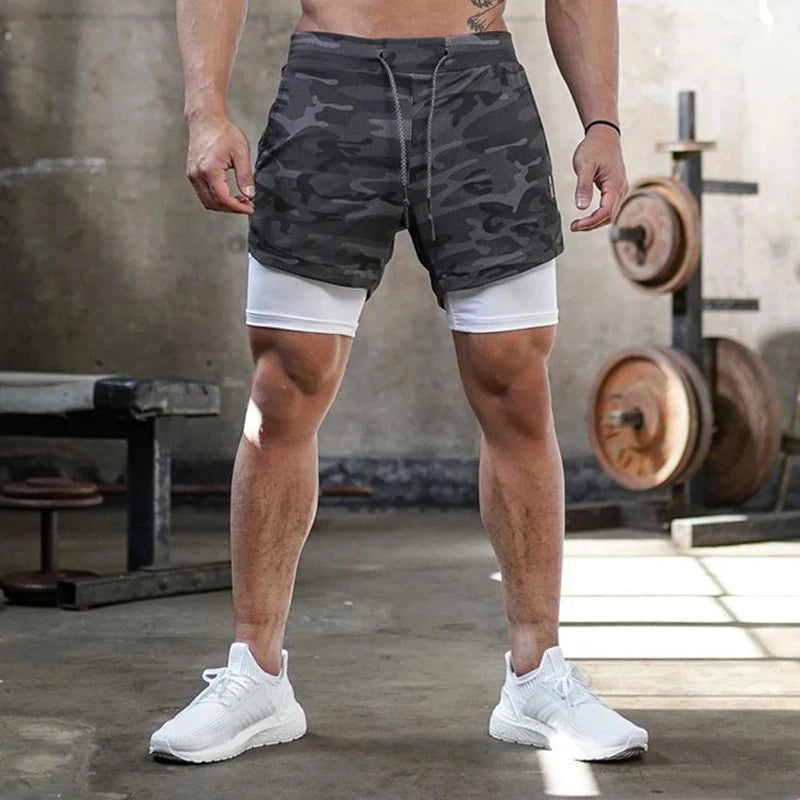 2-IN-1 COMPRESSION SHORTS – Apex Forge Summer Gym Running Shorts