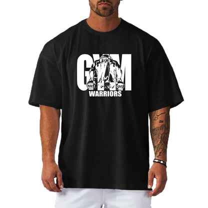 RISE OF THE GYM WARRIORS – Oversized Fit Motivational T-Shirt