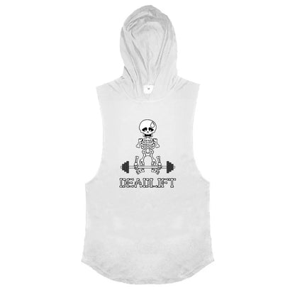 Skeleton Graphic Sleeveless Hoodie – Forge Series