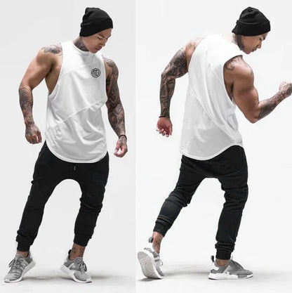 Black & White Split Tank Top – Forge Series