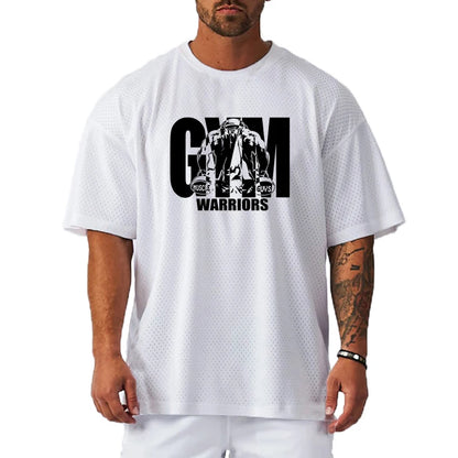 RISE OF THE GYM WARRIORS – Oversized Fit Motivational T-Shirt
