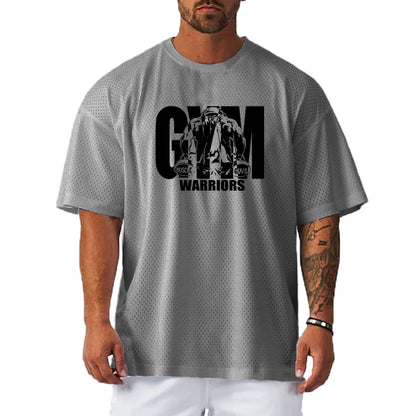 RISE OF THE GYM WARRIORS – Oversized Fit Motivational T-Shirt