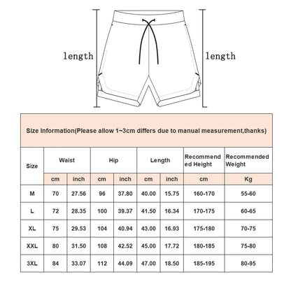 2-IN-1 COMPRESSION SHORTS – Apex Forge Summer Gym Running Shorts