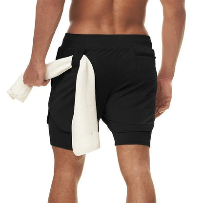 2-IN-1 COMPRESSION SHORTS – Apex Forge Summer Gym Running Shorts