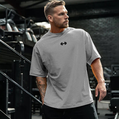 Dumbbell Logo Oversized T-Shirt – Forge Series